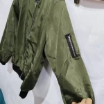 Women's Solid Color Cool Girl Baseball Jackets Round Neck Zipper Vintage Bomber Jacket Autumn Casual Female Bomber Jacket Chic Outerwear