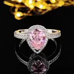 Fashion Jewelry Luxury Multicolor Charm Cubic Zirconia Wedding Rings For Women T Shape Stone Party Jewelry Gifts - Image 4
