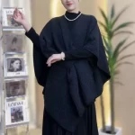Fur Collar Fur Ball Knitted Cardigan Cape And Shawl - Image 18