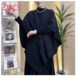 Fur Collar Fur Ball Knitted Cardigan Cape And Shawl - Image 19
