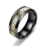 Stainless steel dragon pattern ring - Image 8