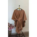 Fur Collar Fur Ball Knitted Cardigan Cape And Shawl - Image 11