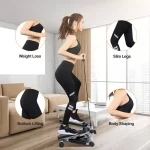 Fitness Step Machine, Mini Step Machine With Resistance Band, Home Fitness Equipment With 330.7LBS Load-bearing Capacity, Hydraulic Fitness Step Machine With LCD Display Screen - Image 5