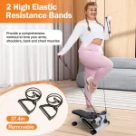 Fitness Step Machine, Mini Step Machine With Resistance Band, Home Fitness Equipment With 330.7LBS Load-bearing Capacity, Hydraulic Fitness Step Machine With LCD Display Screen - Image 6