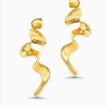Irregularly Shaped Colored Enamel 925 Silver Earrings