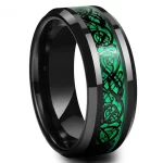 Stainless steel dragon pattern ring - Image 5