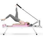 Pilates Reformer Machine For Home Gym Workout, Foldable Pilates Equipment With High Strength Alloy Springs For Beginners, Up To 330lbs - Image 12