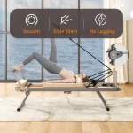Pilates Reformer Machine For Home Gym Workout, Foldable Pilates Equipment With High Strength Alloy Springs For Beginners, Up To 330lbs - Image 15