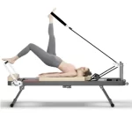 Pilates Reformer Machine For Home Gym Workout, Foldable Pilates Equipment With High Strength Alloy Springs For Beginners, Up To 330lbs - Image 7