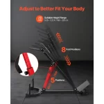 Roman Chair Hyperextension Bench, 350 Lbs Adjustable Extension Machine, Multi-Function Exercise Equipment For Glute, Hamstring, Lower Back, And Ab Workout, Fitness Weight Bench For Home Gym - Image 2