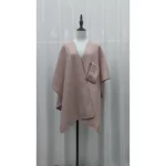 Fur Collar Fur Ball Knitted Cardigan Cape And Shawl - Image 7