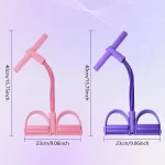 6-Tube Pedal Puller Resistance Rope, Foot Pedal Resistance Band, Yoga Elastic Exercise Bands, Stretching Slimming Training, Strength Exercise, Resistance Workout, Elast Compreh - Image 5