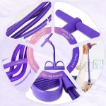 6-Tube Pedal Puller Resistance Rope, Foot Pedal Resistance Band, Yoga Elastic Exercise Bands, Stretching Slimming Training, Strength Exercise, Resistance Workout, Elast Compreh - Image 4