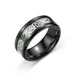 Stainless steel dragon pattern ring - Image 4