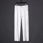 Leisure Suit Summer Loose Short Sleeve Top And Drawstring Trousers Fashion Mens Clothing - Image 4