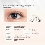 Magnetic Eyelashes Thick Zero Glue Long C Curved Eyelashes - Image 11