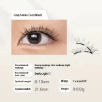 Magnetic Eyelashes Thick Zero Glue Long C Curved Eyelashes - Image 7