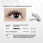 Magnetic Eyelashes Thick Zero Glue Long C Curved Eyelashes - Image 5