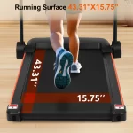Brand New Home Treadmill, 2.5HP Silent Folding Treadmill With Heart Rate Sensor - Image 3