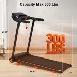 Brand New Home Treadmill, 2.5HP Silent Folding Treadmill With Heart Rate Sensor - Image 10