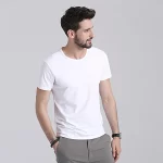 Modal Short Sleeve Men's T-Shirt Summer Slim and Quick-Drying - Image 3