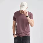Modal Short Sleeve Men's T-Shirt Summer Slim and Quick-Drying - Image 2