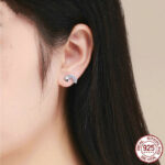 Rainbow S925 Sterling Silver Stud Earrings - Image 4